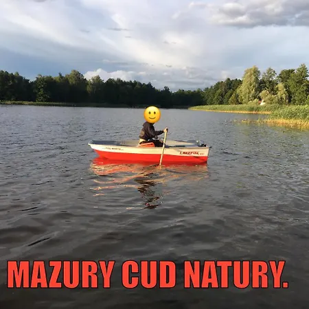 Mazurska Deluxe W Pasymiu Z Prywatnym Pomostem Na Jezioro Kalwa I Lodzia Na Wylacznosc Najwyzsze Premium W Osada Zamkowa ヴィラ