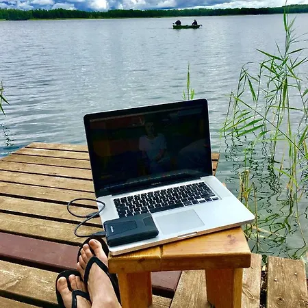 Mazurska Deluxe W Pasymiu Z Prywatnym Pomostem Na Jezioro Kalwa I Lodzia Na Wylacznosc Najwyzsze Premium W Osada Zamkowa